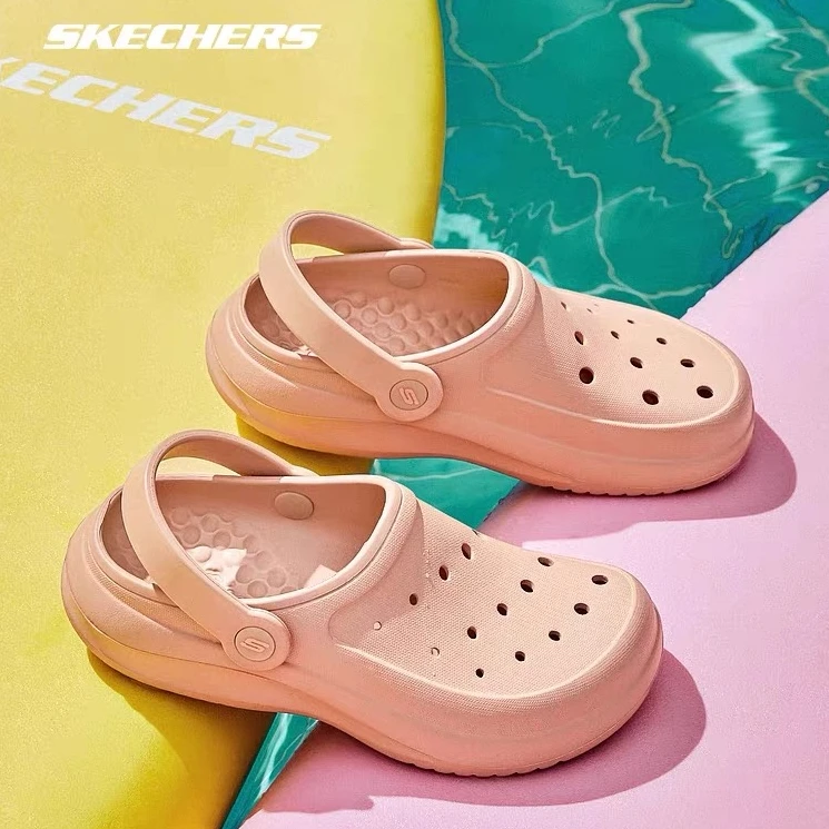 【果果洞洞鞋】斯凯奇泡泡鞋夏季简约透气女鞋轻质舒适软弹 111514