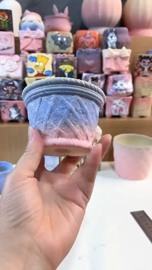 玺域麦饭石多肉花盆8*7