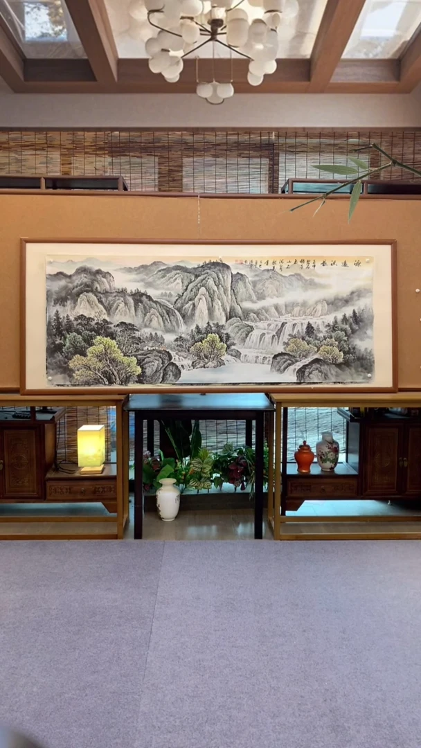 国画国画纯手绘纯实木205*85cm