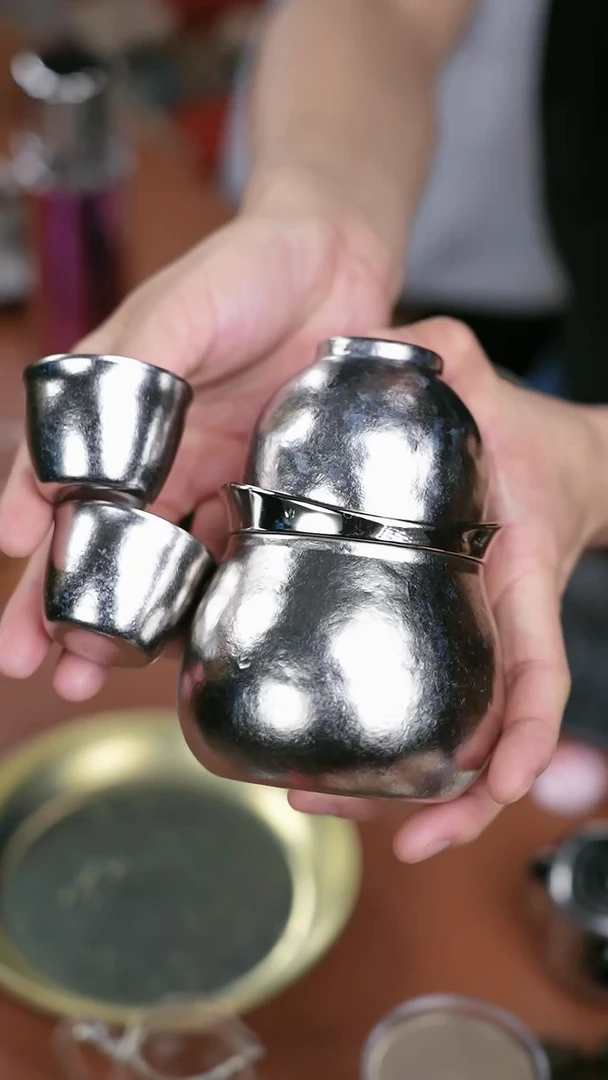 钛钛钛辉常配 纯钛福禄宝瓶 银