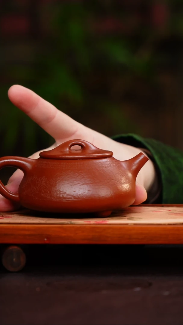 茶壶紫砂景舟石瓢 山水 大红袍 16目