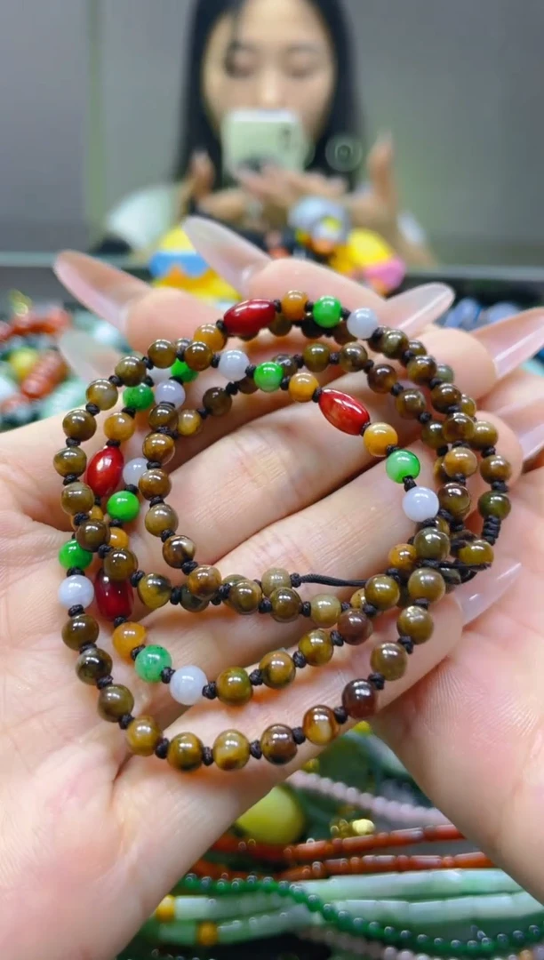 翡翠未镶嵌颈饰5MM/X/翡翠A货一图一物