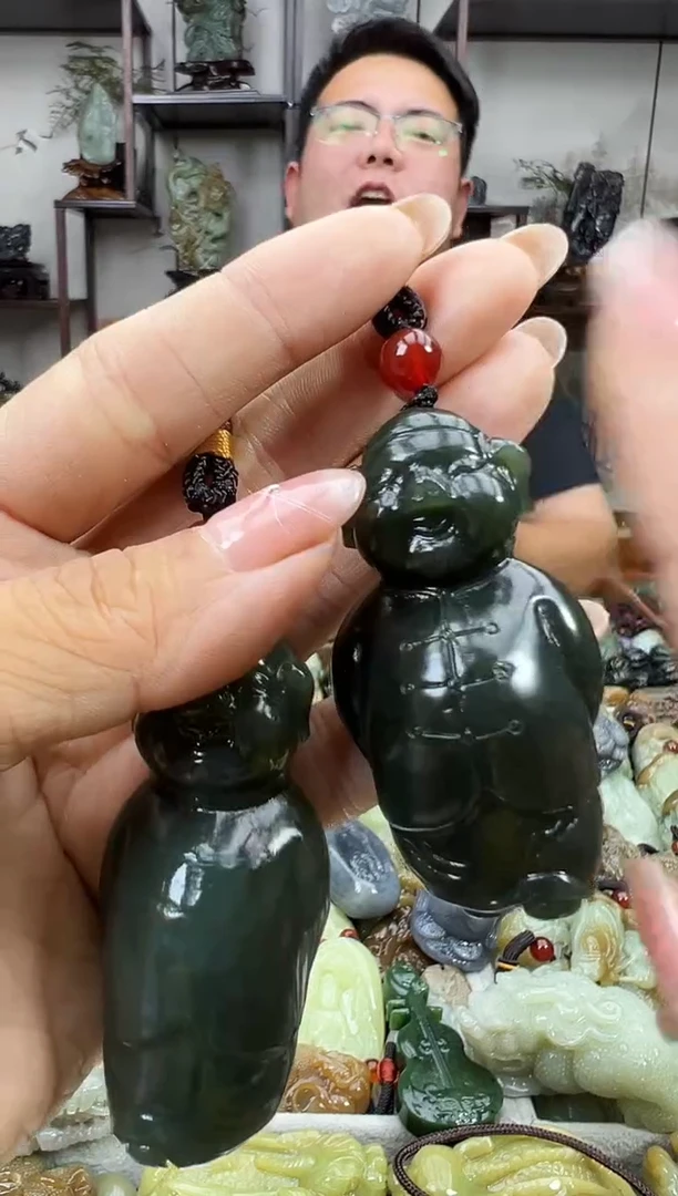 和田玉未镶嵌把件多样性发货 拍一发一