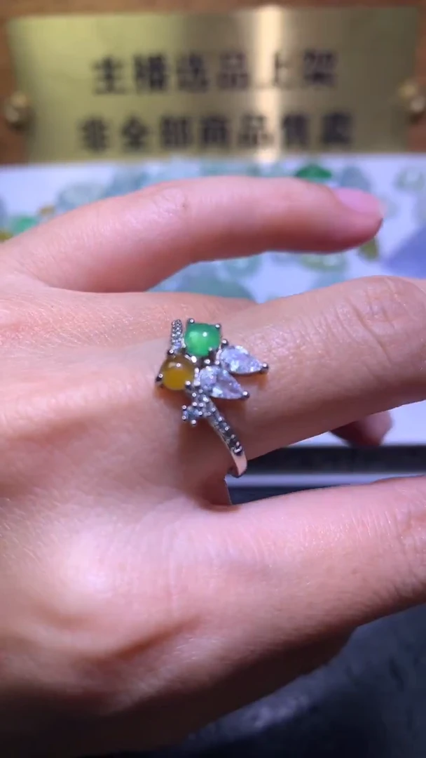 颈饰银S925镶嵌翡翠净货