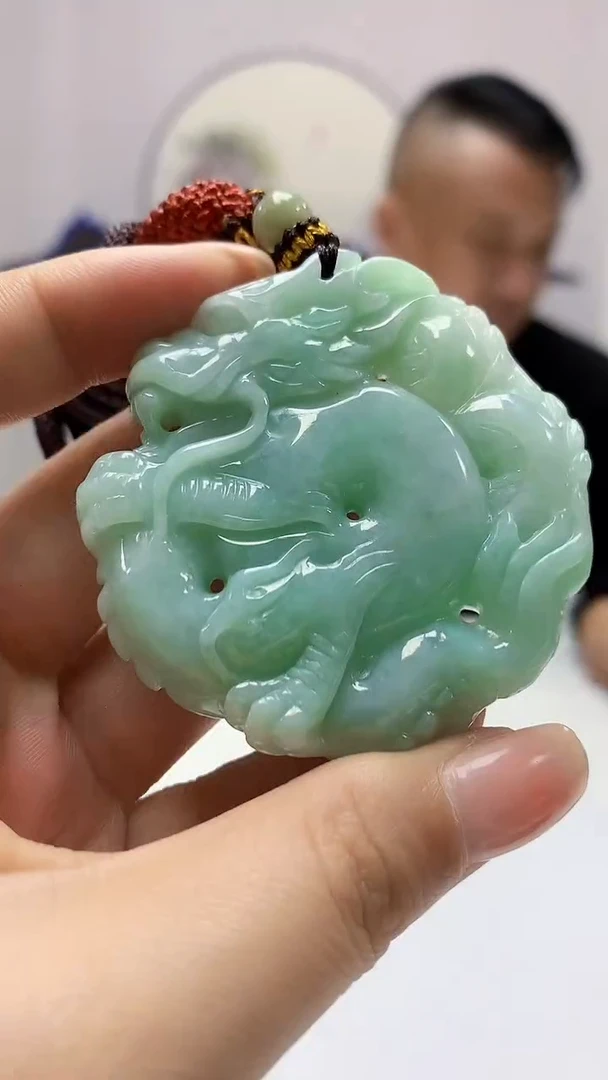 【闪购商品】定制翡翠未镶嵌4969ms-毛货160龙牌