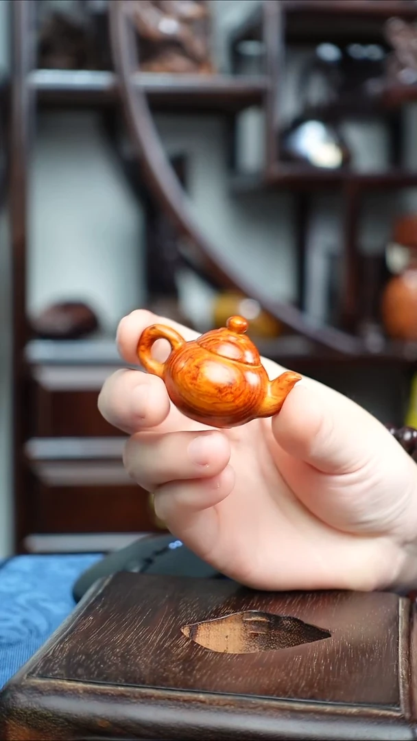 木本降真香红降花梨公黄油把把壶