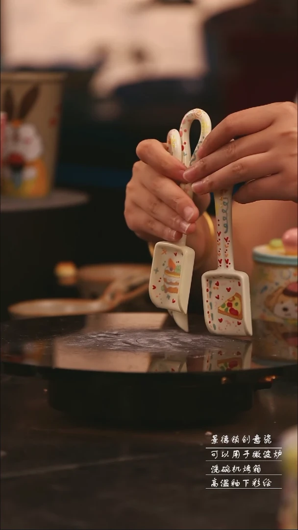 陶瓷随机一个景德镇可爱设计师款陶瓷