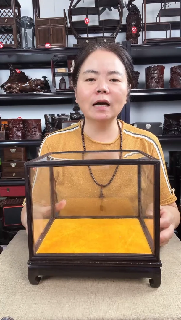 木玻璃罩3号老李红木工艺品