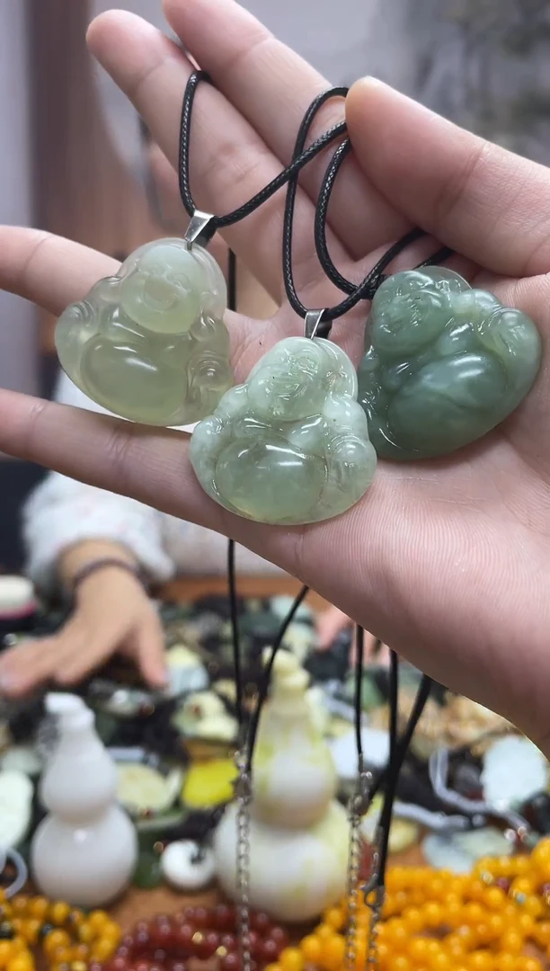 未镶嵌岫玉吊坠多样性发货拍一发一
