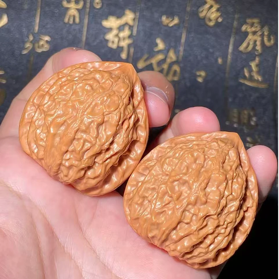 R2文玩核桃把件金牛边38肚37高40