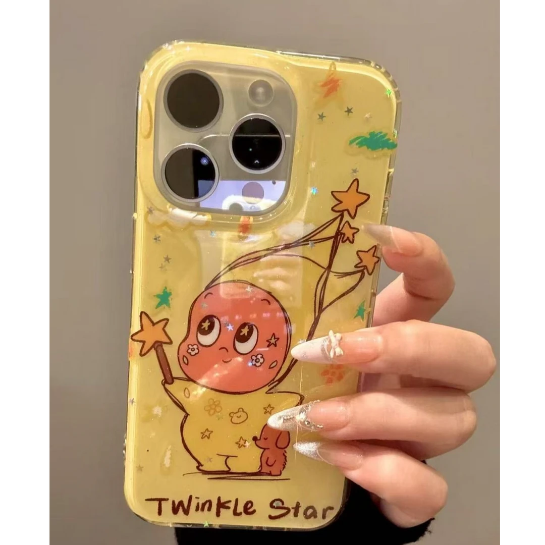 魔法棒星星人适用苹果16promax手机壳华为vivo小米荣耀oppo一加软