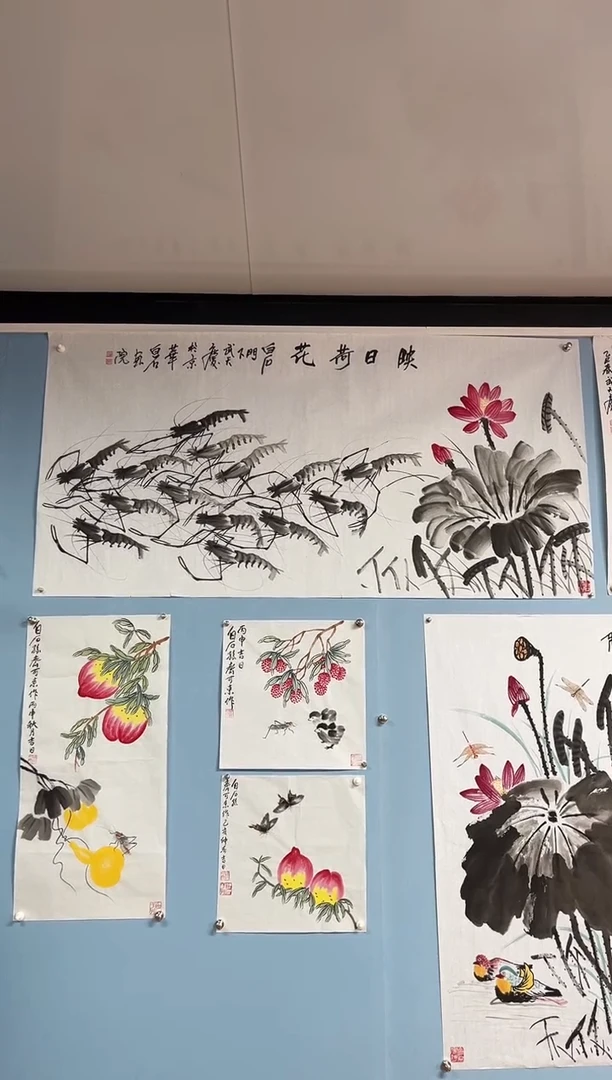 国画用****2武天庆老师映日荷花