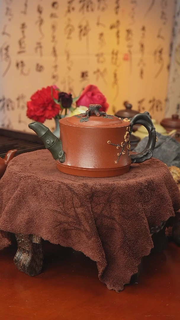 茶壶紫砂松竹梅