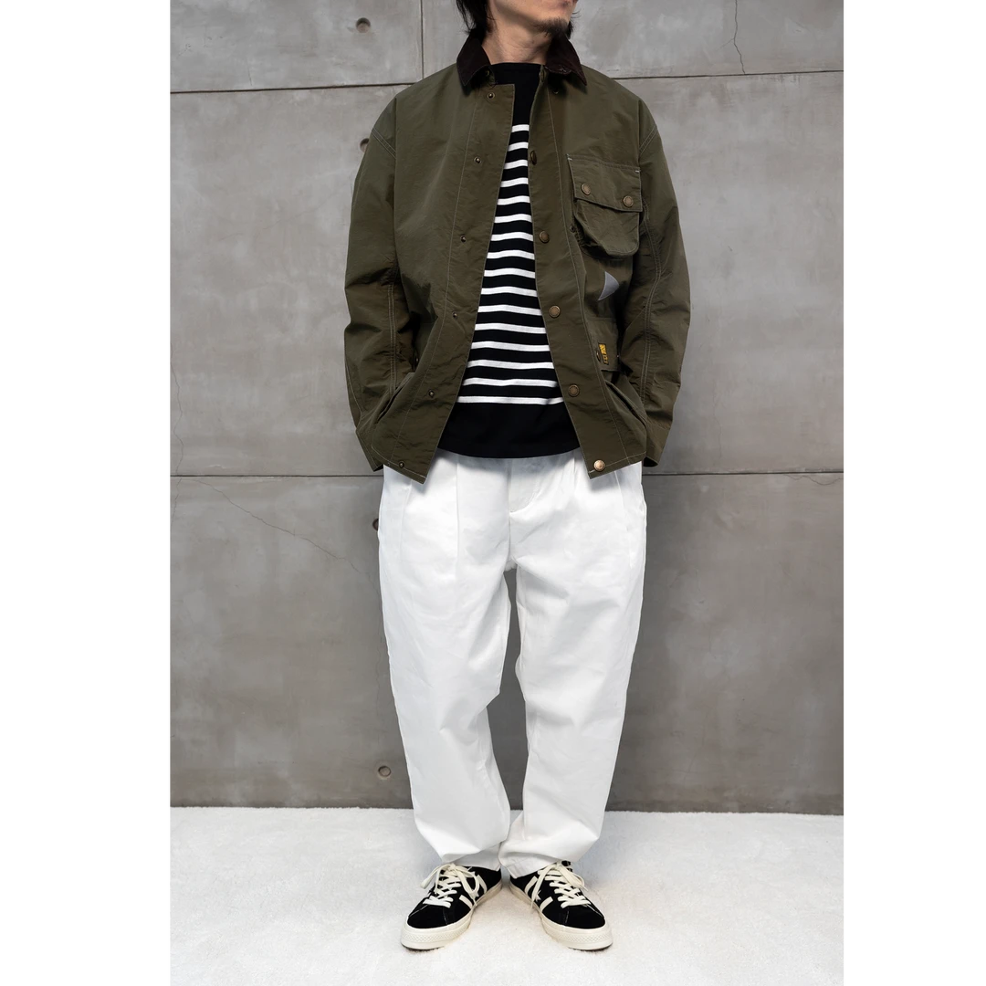 CURRAHEE 春秋款巴恩风男士休闲多口袋3M反光设计翻领复古夹克