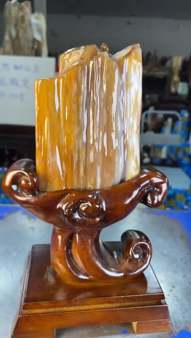 未镶嵌摆件硅化玉38