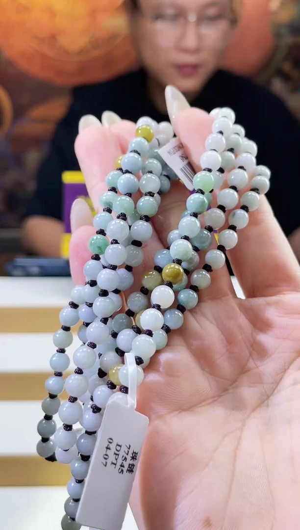 翡翠未镶嵌颈饰多样性发其一珠链2