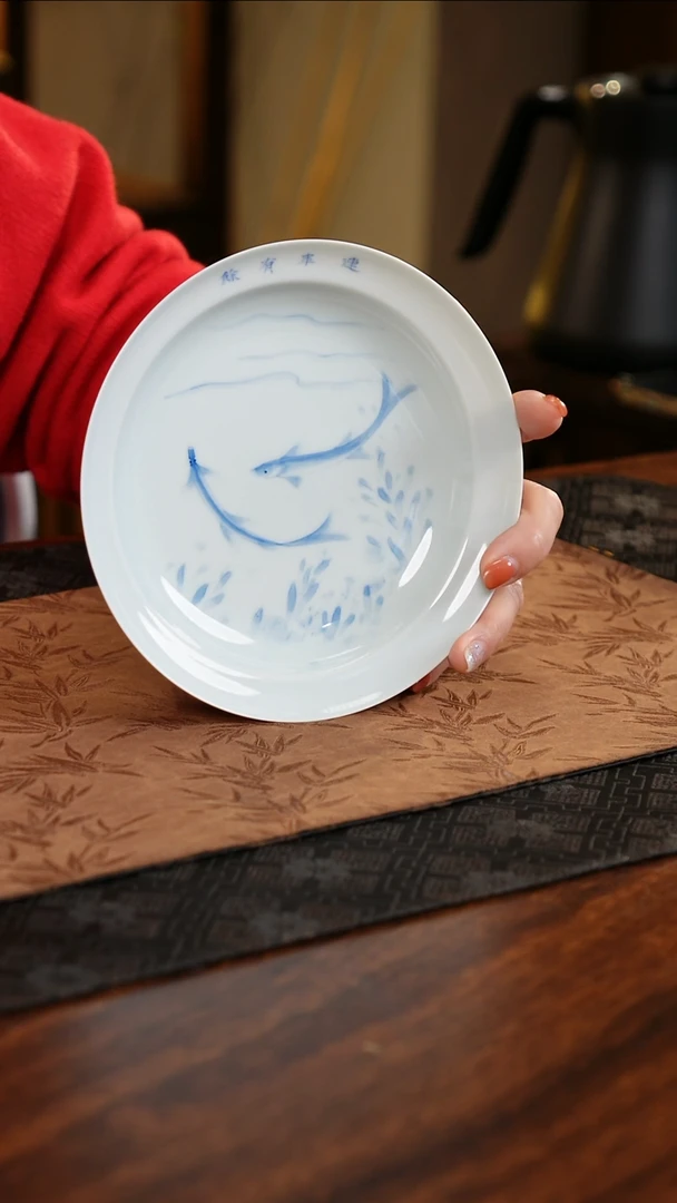 【闪购商品】碗青源器语双鱼拌面盘