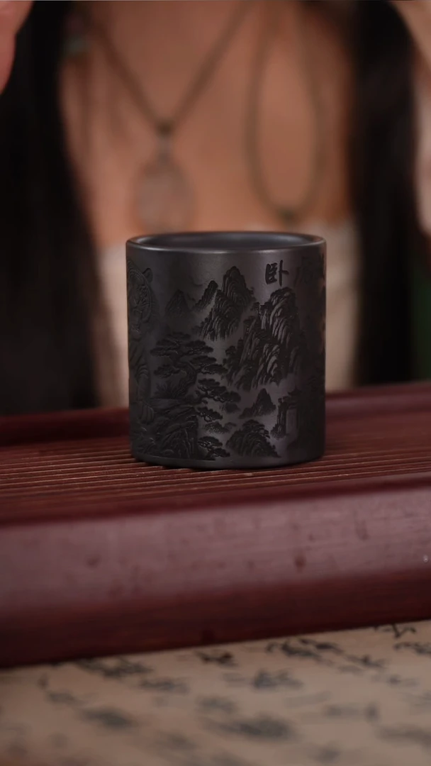 茶壶紫砂原矿紫砂主人杯卧虎藏龙