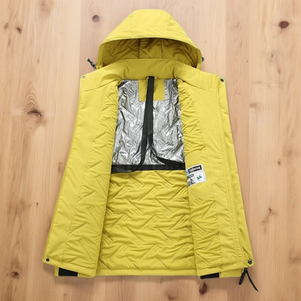 悍路者新款冲锋衣连帽棉衣女秋冬户外防水保暖免洗大码外套男推荐