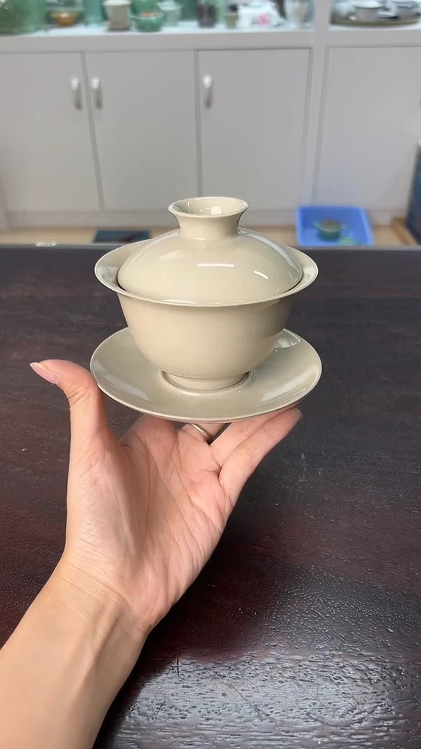龙泉云间青瓷小米茶器