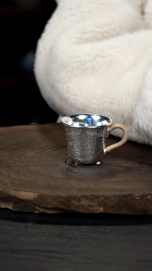 【闪购商品】新品牡丹银主人杯