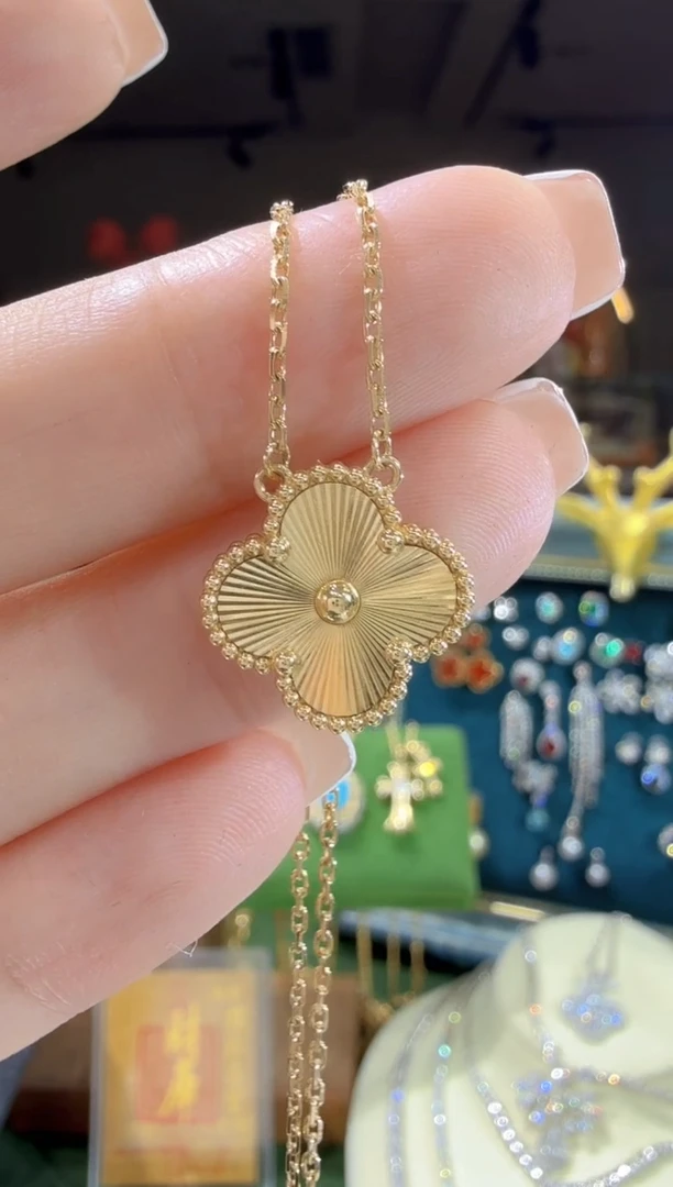 项链18K金素项链