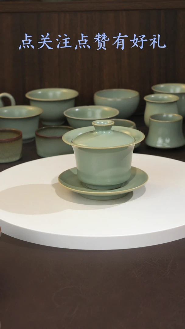 宣宝汝瓷原矿原釉手工作品
