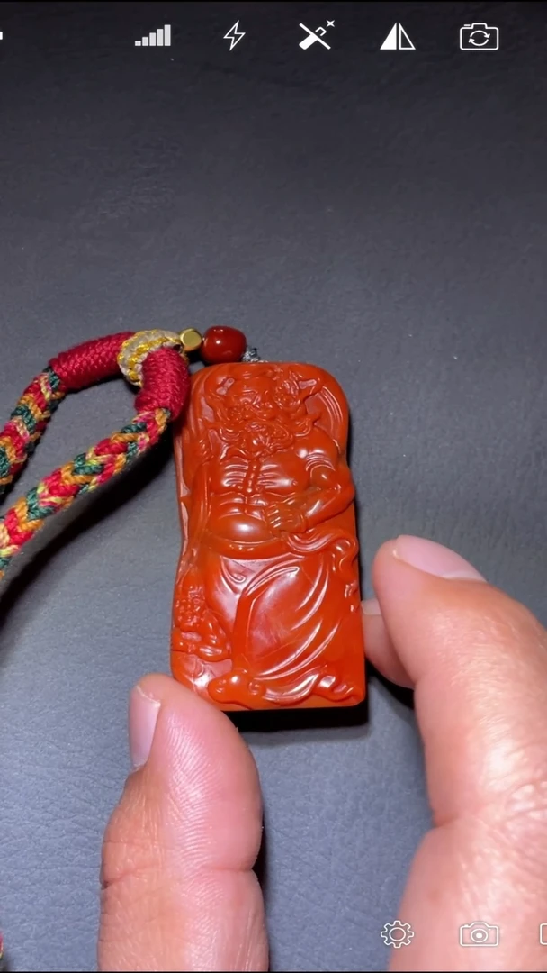 未镶嵌WY南红玛瑙天***宝  钟馗