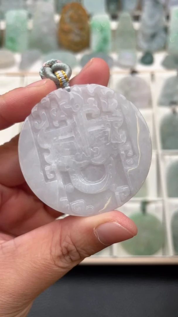 颈饰未镶嵌翡翠天然缅甸翡翠A货44