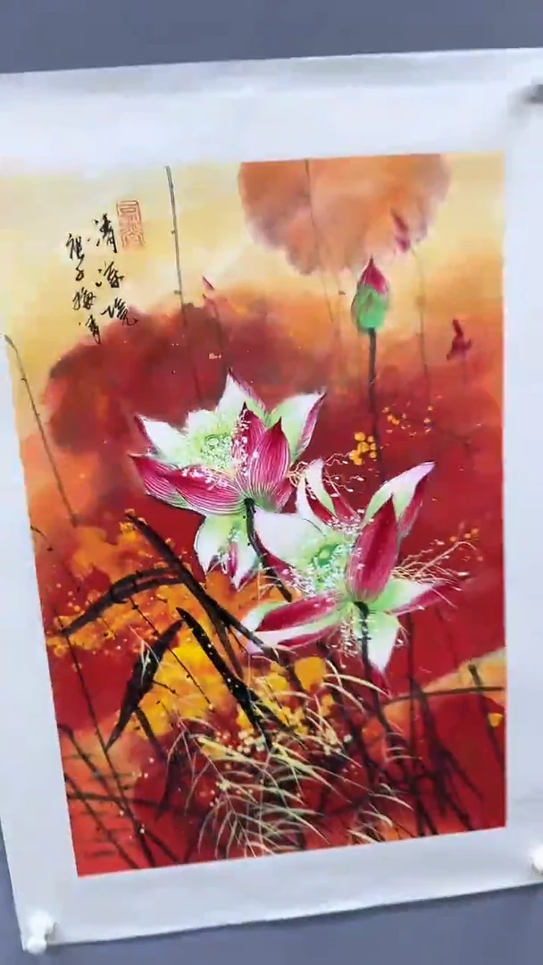 国画梅清绘画2.7pc花鸟
