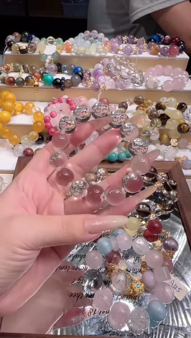 未镶嵌手串水晶多样性发一