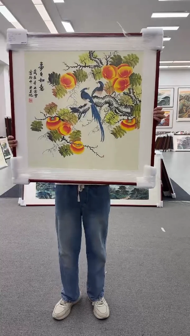 国画手绘 事事如意  80*80