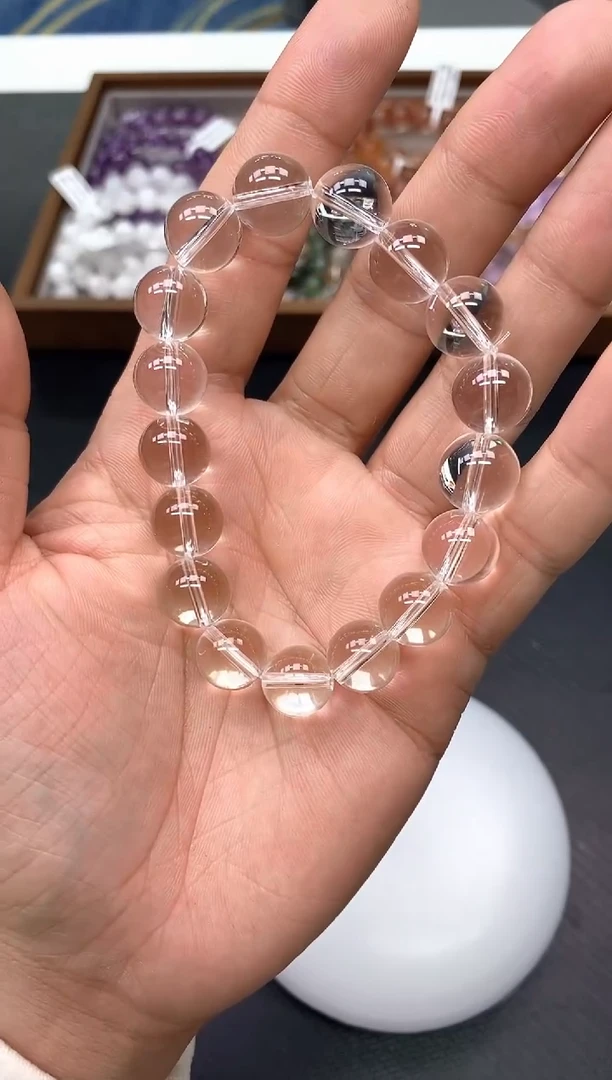 未镶嵌手串水晶9白水晶12mm