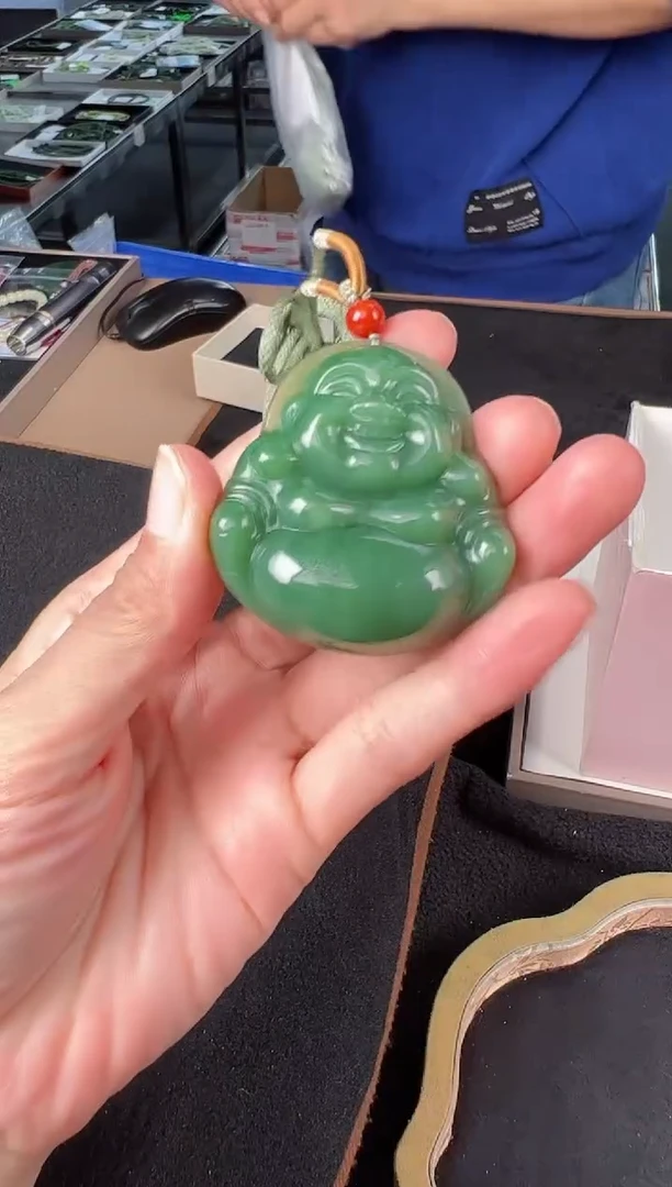 吊坠(不含链)未镶嵌和田玉麦子家族佛公 PG0032