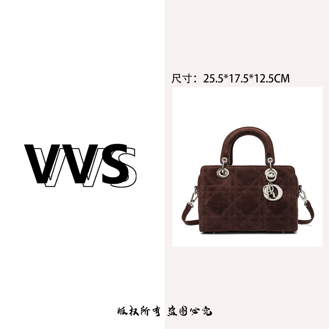 卡尔 蔻斯轻奢复古磨砂菱格戴妃包CK251057P咖色