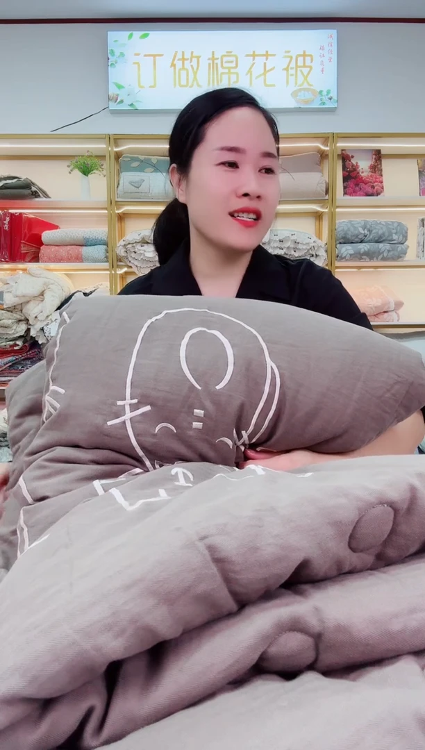 棉外贸多功能秋冬被   军绿色