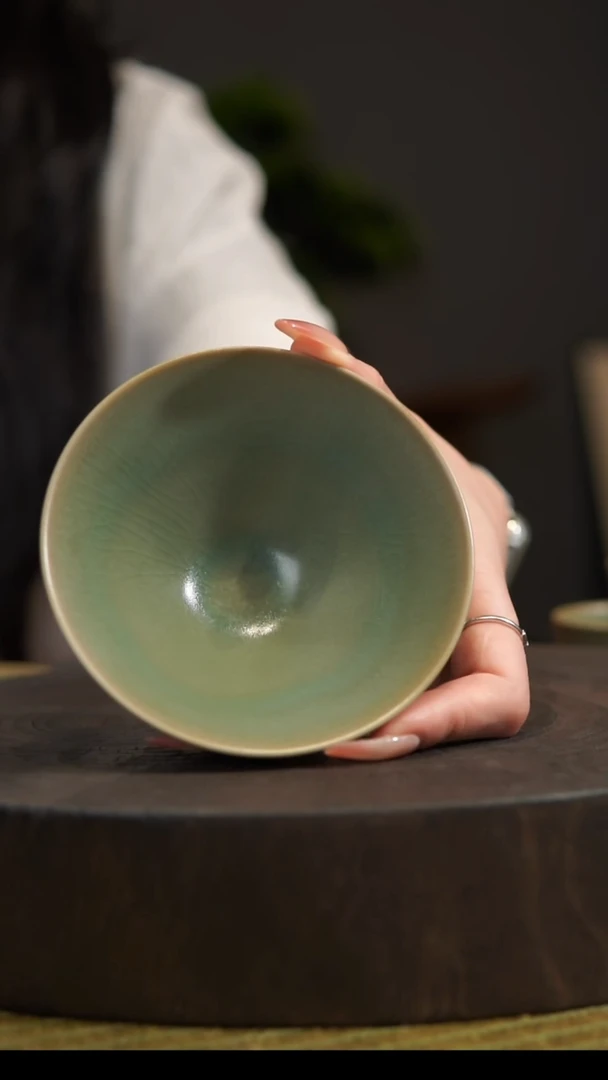 杯子B***e斗笠杯 汝州原产地  原矿老釉
