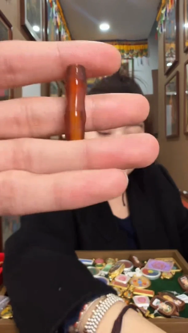 吊坠玛瑙配饰-热贡纯手绘唐卡