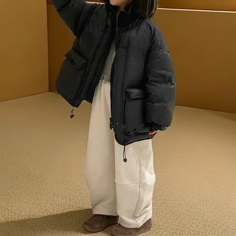 中大童2024冬季山262新款90白鸭·气质时髦高定洋气女宝羽绒服