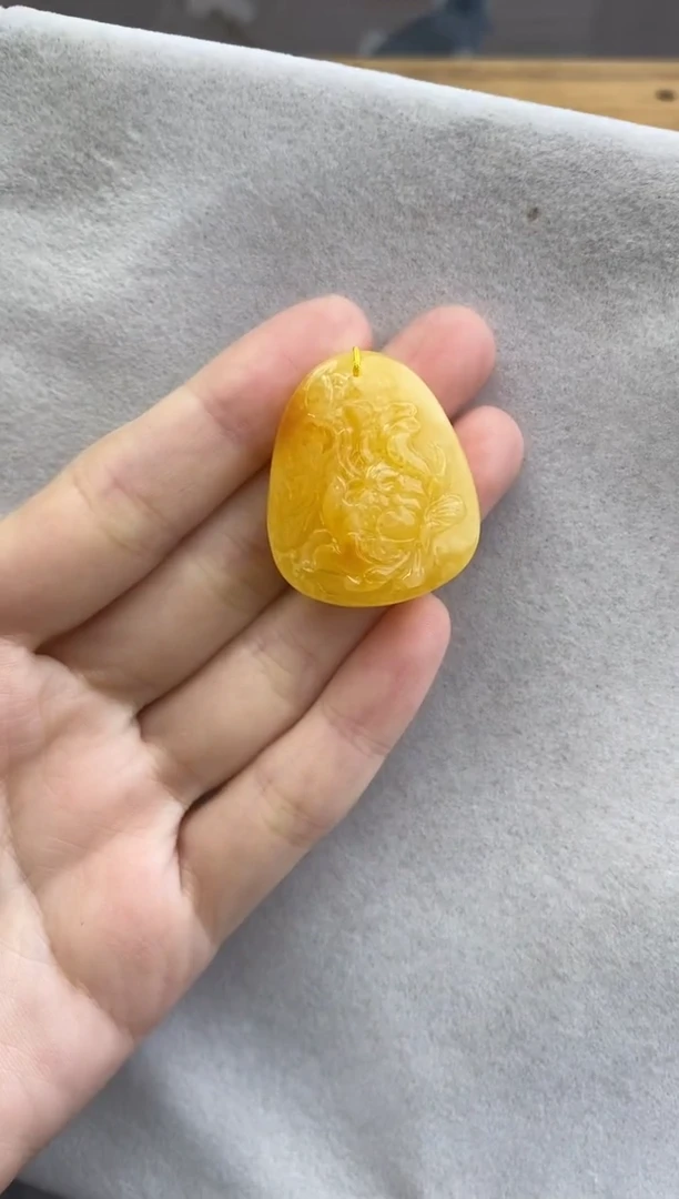 裸石琥珀未镶嵌10822067-吊坠
