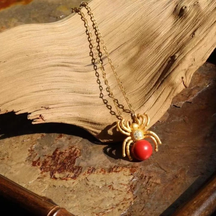 含辰砂工艺品【喜从天降】吊坠