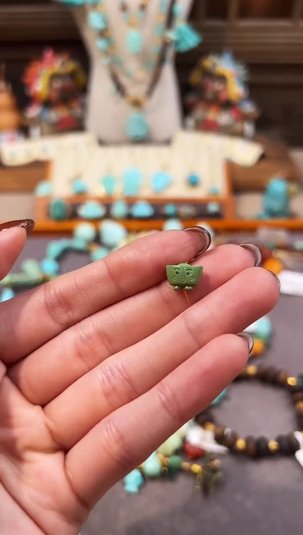 未镶嵌绿松石配饰小元宝