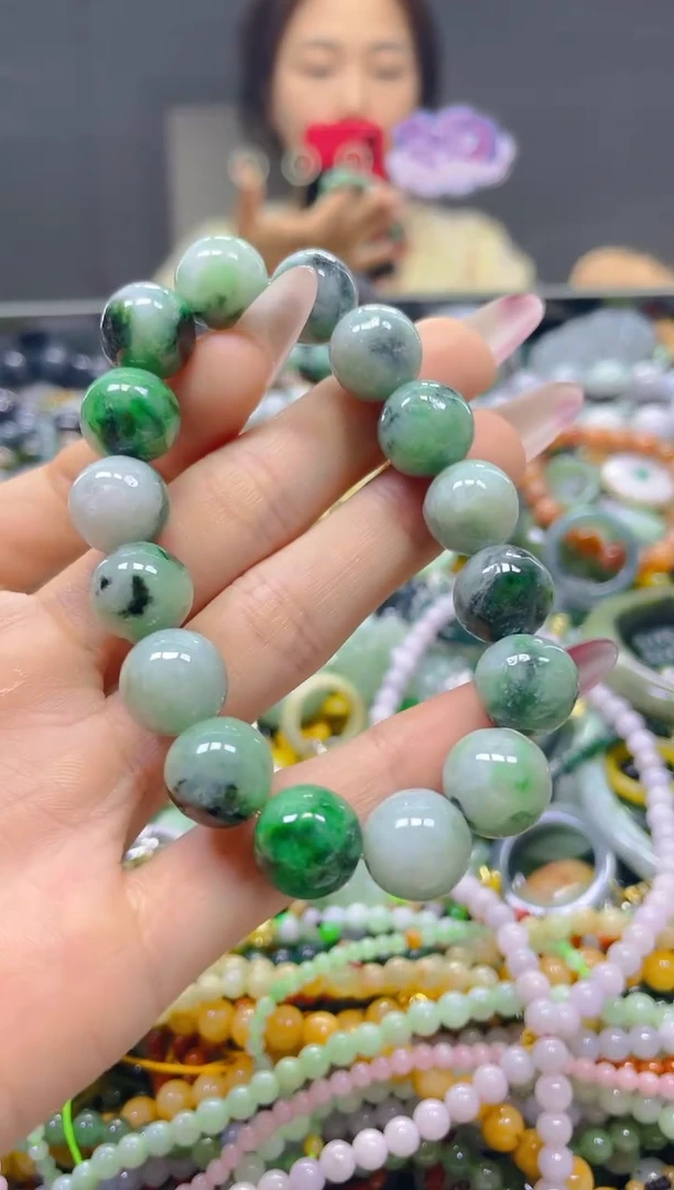 颈饰未镶嵌翡翠12MM/S/翡翠A货，一件也是批发价