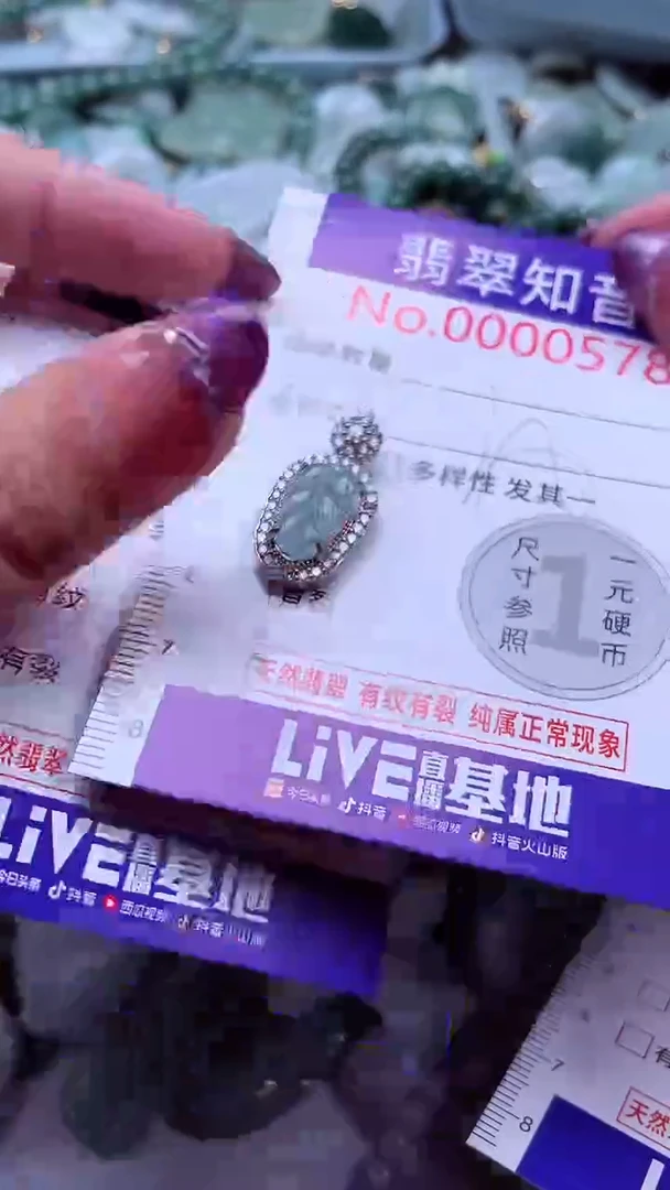 翡翠未镶嵌吊坠(不含链)578
