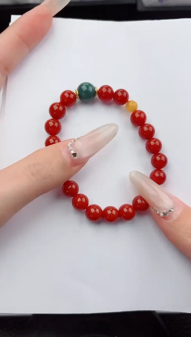 未镶嵌手串南红玛瑙嗨购微色差T3002