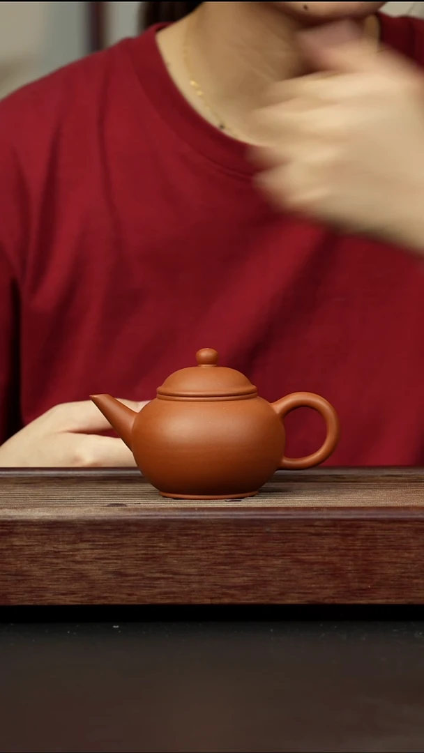 紫砂茶壶小红泥 水平