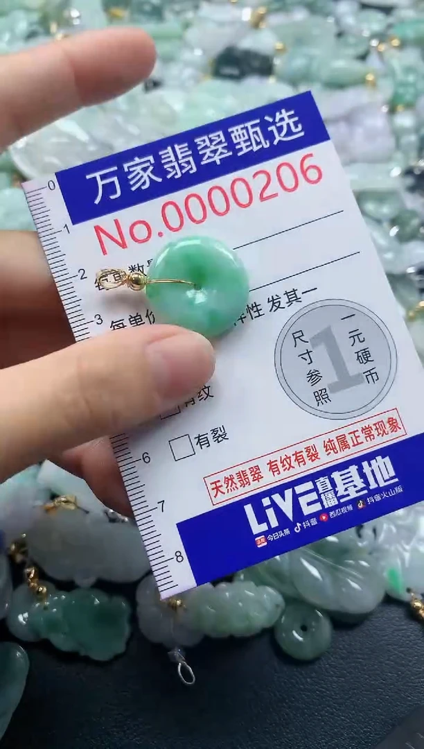 吊坠(不含链)未镶嵌翡翠0206