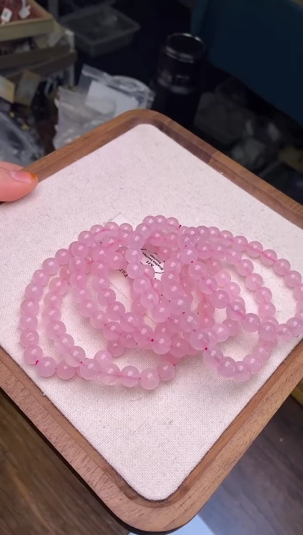 【闪购商品】水晶粉晶手链8±/600未镶嵌多样性发一件