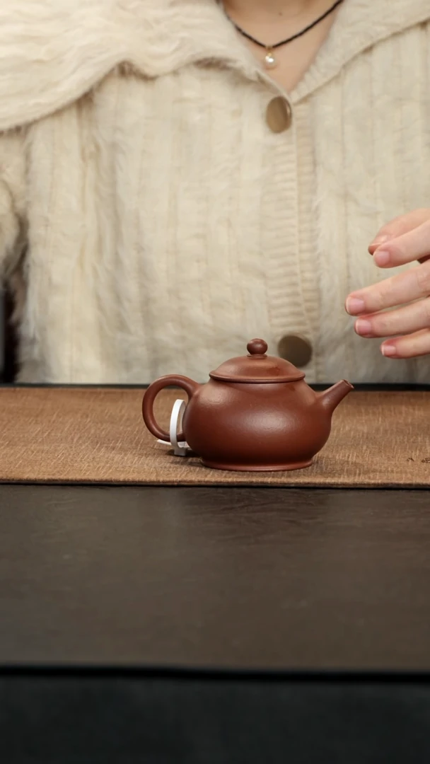 茶壶紫砂清水泥矮潘140cc