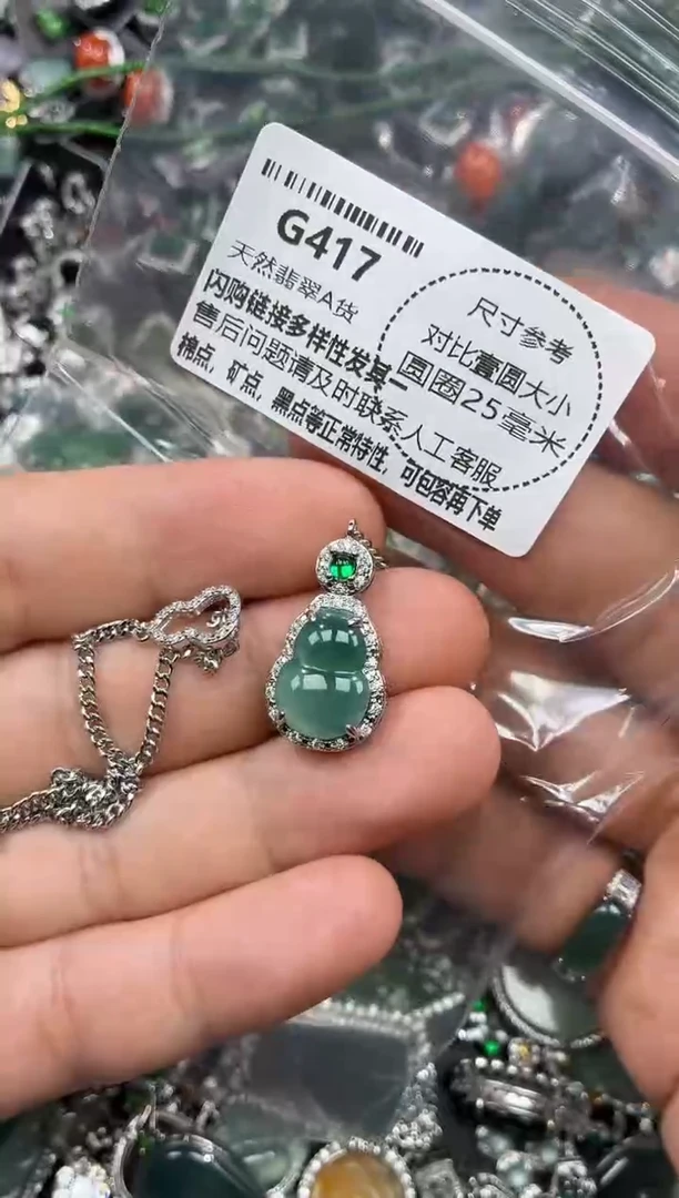 颈饰未镶嵌翡翠G417项链